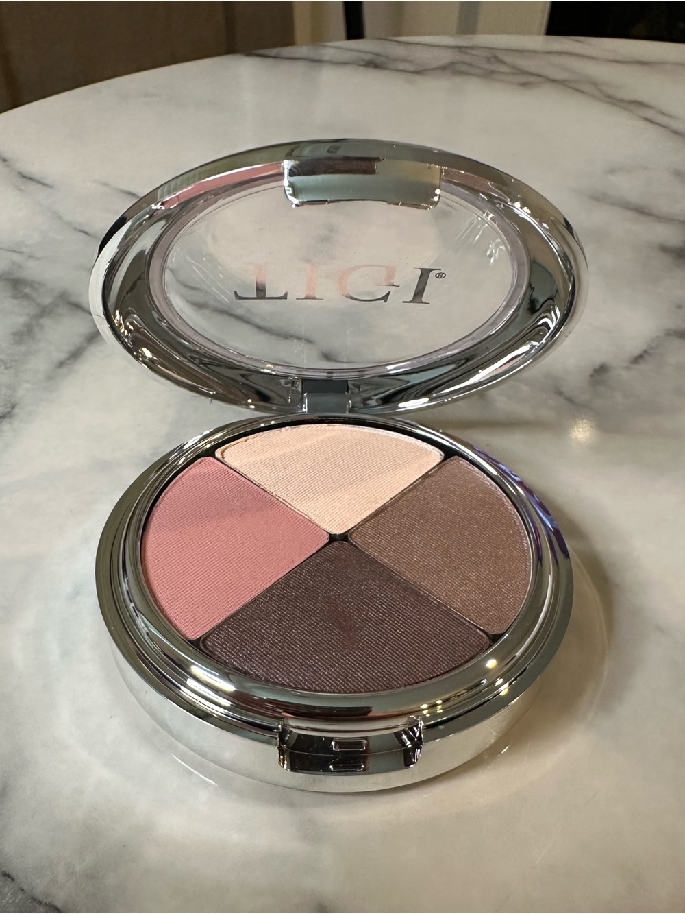 TIGI Quad Eyeshadow Palette in Pink, Cream, Taupe & Brown
